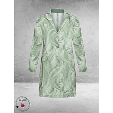 Plus Basics Blazer Midi Jacket Green Meadow